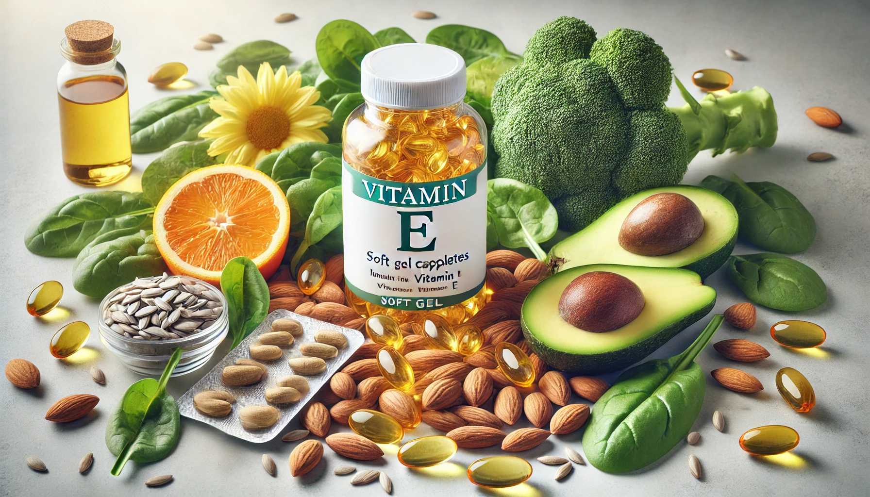 Vitamin E for skin health and anti-aging